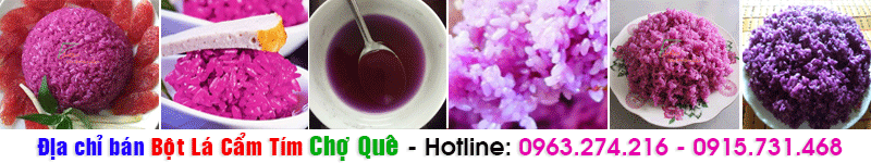 Bột lá cẩm Chợ quê